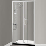 NNEIDS Bath Shower Enclosure Screen Seal Strip Glass Shower Door 1400x1900mm