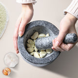 NNEIDS Solid Stone Food Preparation Unpolished Granite Spice Herb Grinder Kitchen Tools