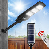 NNEIDS Solar Sensor LED Street Lights Flood Garden Wall Light Motion Pole Outdoor 90W
