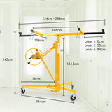 NNEDPE 16ft Plaster Drywall Board Sheet Panel Hoist Lifter