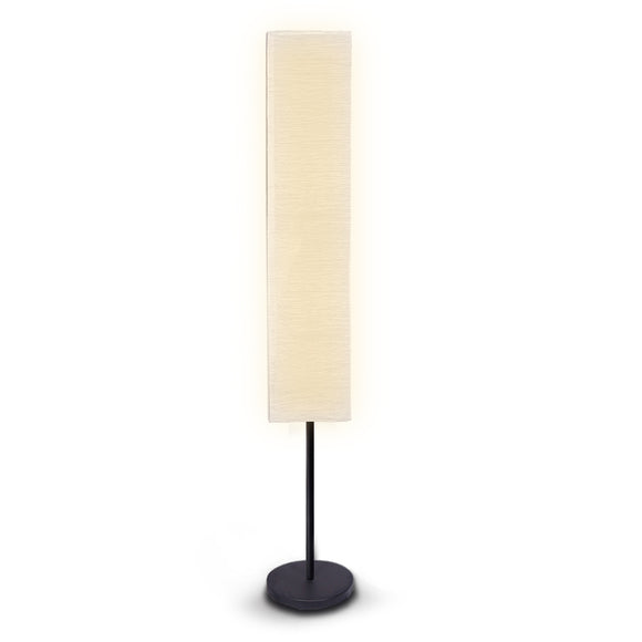 NNEDPE Sarantino Metal Floor Lamp with White Paper Wrinkle Shade Light Stand