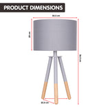 NNEDPE Sarantino Tripod Desk Lamp in Metal & Wood Nordic Minimalist Light