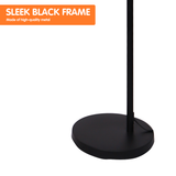 NNEDPE Sarantino Metal Arc Arm Floor Lamp Shade Black