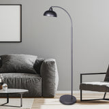 NNEDPE Sarantino Dark Grey Floor Lamp Industrial Chic Adjustable Angle