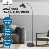 NNEDPE Sarantino Dark Grey Floor Lamp Industrial Chic Adjustable Angle