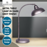 NNEDPE Sarantino Metal Desk Lamp in Dark Grey Finish