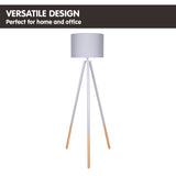 NNEDPE Sarantino Adjustable Height Arc Floor Lamp Antique Brass Shade