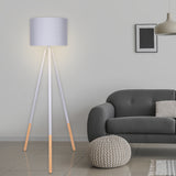 NNEDPE Sarantino Adjustable Height Arc Floor Lamp Antique Brass Shade