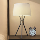 NNEDPE Sarantino Metal Tripod Table Lamp with Antique Brass Accent