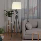 NNEDPE Sarantino Tripod Floor Lamp in Metal and Antique Brass