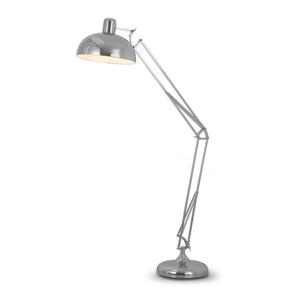 NNEDPE Sarantino Metal Architect Floor Lamp Shade Adjustable Height - Chrome