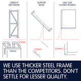 NNEDPE 1 Bay Garage Storage Steel Rack Long Span Shelving 1.0m-wide 400kg