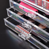 NNEIDS Cosmetic 10 Drawer Makeup Organizer Storage Jewellery Holder Box Acrylic Display
