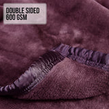 NNEDPE Laura Hill 600GSM Large Double-Sided Faux Mink Blanket - Purple