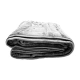 NNEDPE Laura Hill 600GSM Faux Mink Blanket Double-Sided Queen Size - Silver