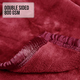NNEDPE Laura Hill Faux Mink Blanket 800GSM Heavy Double-Sided - Red