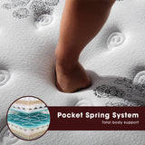 NNEDPE Laura Hill King Single Mattress  with Euro Top - 34cm