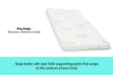 NNEDPE Cool GEL Memory Foam Mattress Topper - King Single