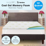 NNEDPE Laura Hill Cool GEL Memory Foam Mattress Topper - Queen