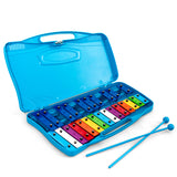 NNECW 25 Note Xylophone with suitcase-like outlook for Kids-Blue