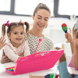 NNECW 25 Note Xylophone with suitcase-like outlook for Kids-Pink