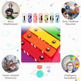 NNECW 25 Note Xylophone with suitcase-like outlook for Kids-Pink