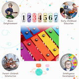 NNECW 25 Note Xylophone with suitcase-like outlook for Kids-Red