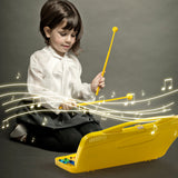 NNECW 25 Note Xylophone with suitcase-like outlook for Kids-Yellow