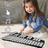 NNECW 30 Note Glockenspiel Xylophone with Wood Base and Metal Keys for Kids