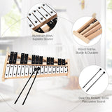 NNECW 27 Notes Glockenspiel Xylophone with Wooden Base for Kids