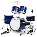 NNECW 5-Piece Junior Drum Set For Kids -Blue