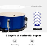NNECW 5-Piece Junior Drum Set For Kids -Blue