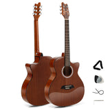 NNECW 104 cm Cutaway Folk Standard Full Size 6 String Guitar for Beginner Adults