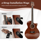 NNECW 104 cm Cutaway Folk Standard Full Size 6 String Guitar for Beginner Adults
