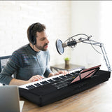 NNECW Electric Piano with 61 Illuminated Keys and Built-in Speakers