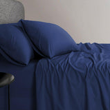 NNEDSZ 1200TC Organic Cotton King Single Sheet Sets Navy
