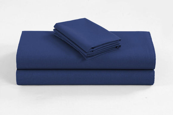NNEDSZ 1200TC Organic Cotton King Single Sheet Sets Navy