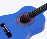 NNEDPE Karrera 34in Acoustic Children no cut Guitar - Blue