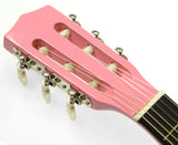 NNEDPE Childrens Guitar Karrera 34in Acoustic Wooden - Pink