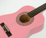 NNEDPE Childrens Guitar Karrera 34in Acoustic Wooden - Pink