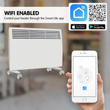 NNEDPE Levante NDM-15WT 1500W Electric Panel Heater Wifi Thermostat Castors