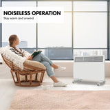NNEDPE Levante NDM-15WT 1500W Electric Panel Heater Wifi Thermostat Castors