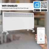 NNEDPE Levante NDM-20WT 2000W Electric Panel Heater Wifi Thermostat Castors
