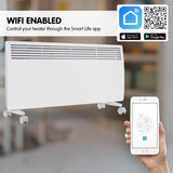 NNEDPE Levante NDM-24WT 2400W Electric Panel Heater Wifi Thermostat Castors