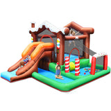 NNECW Inflatable Bounce Castle with Slide Park for Indoor/Outdoor Use with Blower