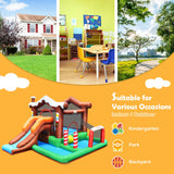 NNECW Inflatable Bounce Castle with Slide Park for Indoor/Outdoor Use with Blower