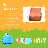 NNECW Inflatable Bounce Castle with Slide Park for Indoor/Outdoor Use with Blower