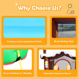 NNECW Inflatable Bounce Castle with Slide Park for Indoor/Outdoor Use with Blower