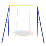 NNECW Extra Large A-Frame Steel Swing Stand with Ground Stakes for Indoor and Outdoor