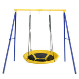 NNECW Extra Large A-Frame Steel Swing Stand with Ground Stakes for Indoor and Outdoor